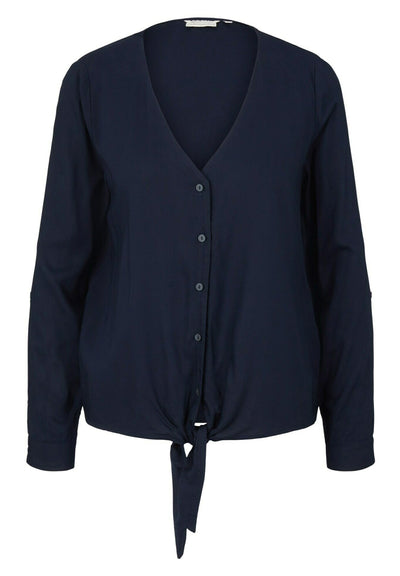 TOM TAILOR DENIM LANGARM MIT KNOTENDETAIL