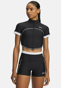Under Armour HEATGEAR - Zip-up sweatshirt - black