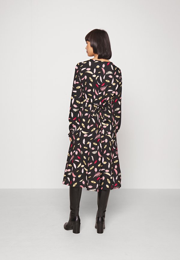 VILA Petite VILEAF  V NECK MIDI DRESS