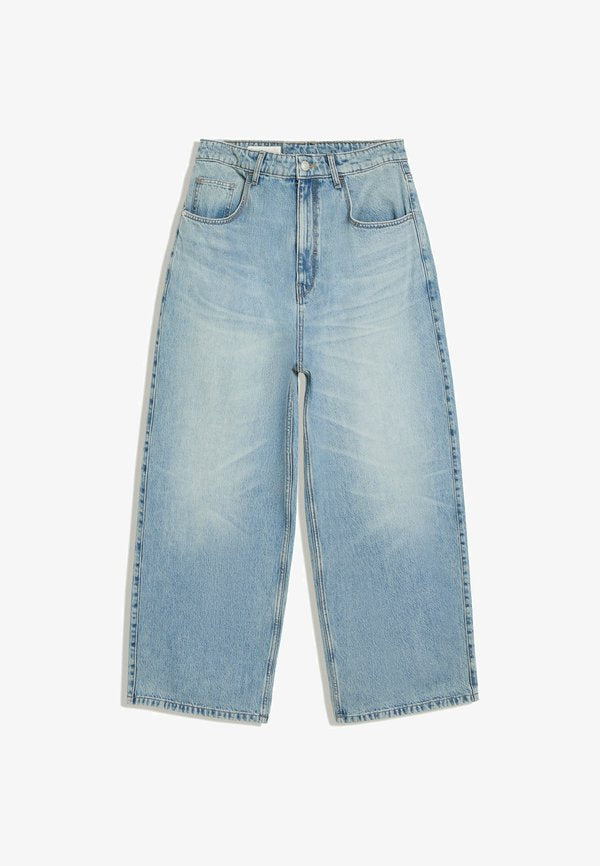 Bershka SUPER BAGGY - JEANS - Baggy Jeans - light blue