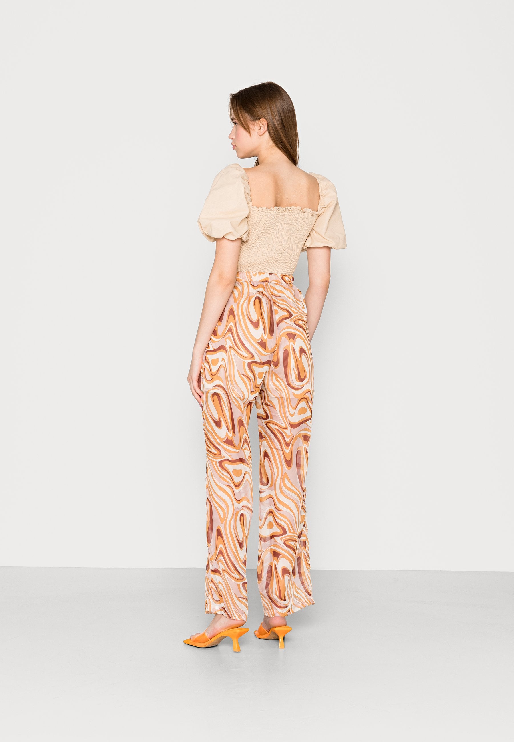 Glamorous HIGH WAISTED WIDE LEG TROUSER