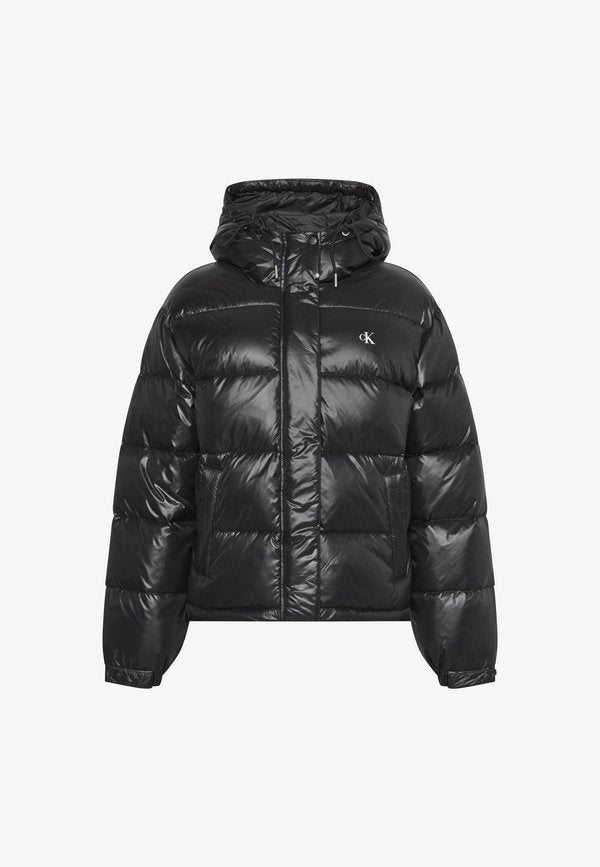 Calvin Klein Jeans SHINE MW CLASSIC PUFFER - Winter jacket - black