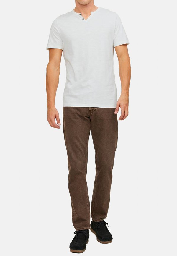 Jack & Jones 3ER PACK SPLIT - Basic T-shirt - cloud dancer