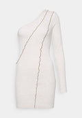 IN THE STYLE LIBERTY EXPOSED SEAM ONE SLEEVE DRESS