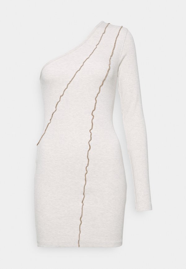 IN THE STYLE LIBERTY EXPOSED SEAM ONE SLEEVE DRESS