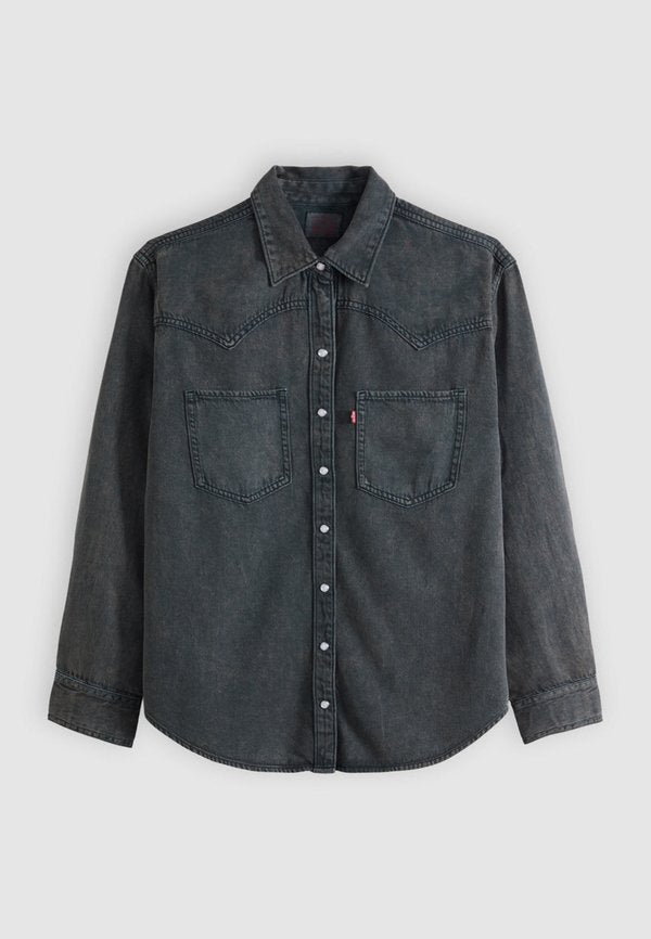 Levi's® TEODORA WESTERN  - Button-down blouse - chipped black oyster