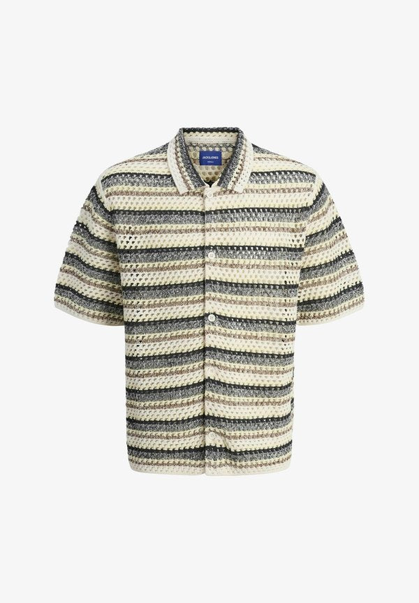 Jack & Jones Knitted Striped Knitted - Cardigan - nuthatch