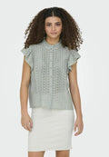 ONLY ONLGABINA - Button-down blouse - jadeite