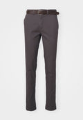 Jack & Jones JPSTMARCO JJDAVE WITH BELT - Chinos - asphalt