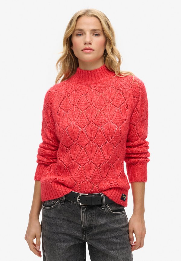 Superdry & Co POINTELLE - Jumper - charred orange
