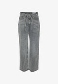Vero Moda Wide-fit VMTESSA High rise Wide Leg Fit - Wide Leg - medium grey denim
