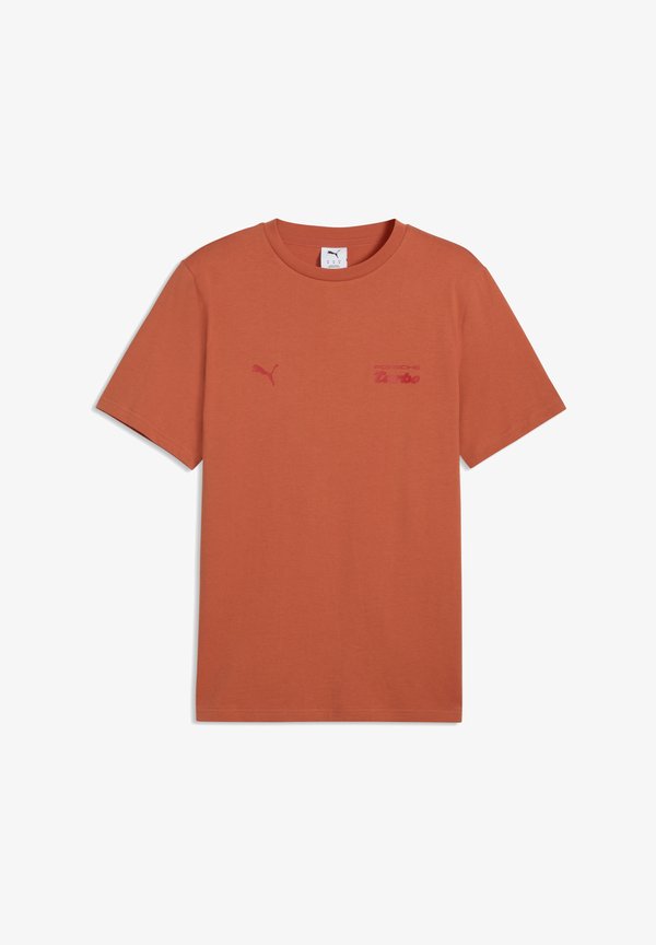 Puma PORSCHE LEGACY ESSENTIALS T-SHIRT - Print T-shirt - amarena
