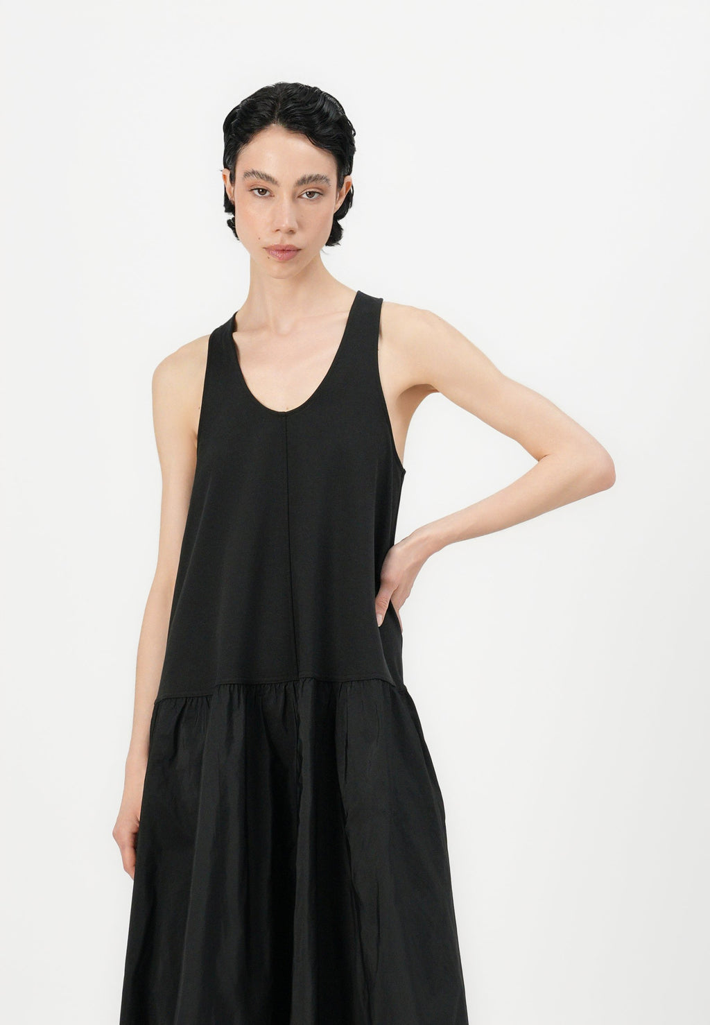 FLARED HALTER DRESS Media 5