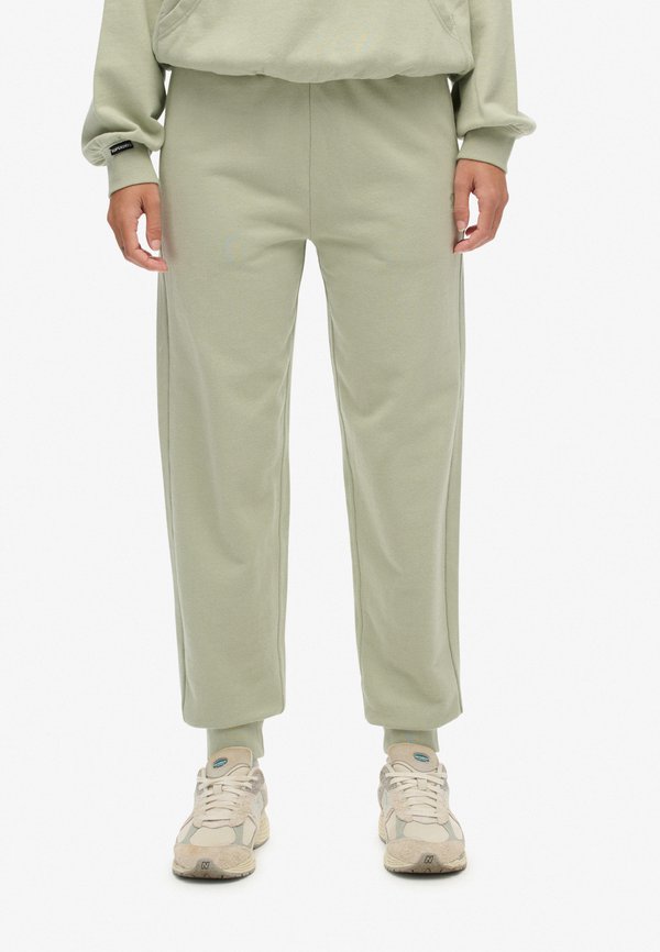 Superdry & Co STUDIOS CUFFED - Tracksuit bottoms - dusty sage
