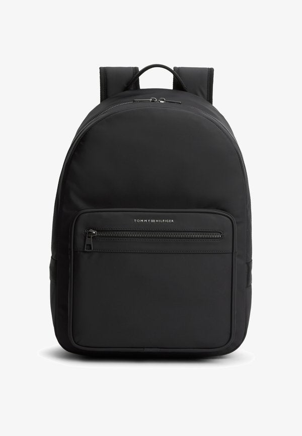 Tommy Hilfiger METAL LOGO DOME BACKPACK - Rucksack - black