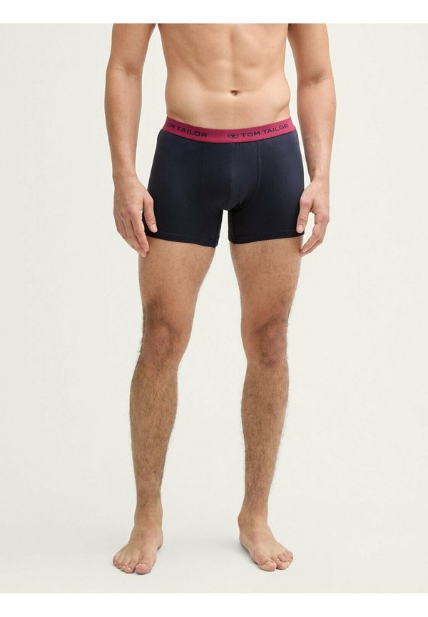 TOM TAILOR 6-PACK - Trunks - rot-dunkel-multicolor1