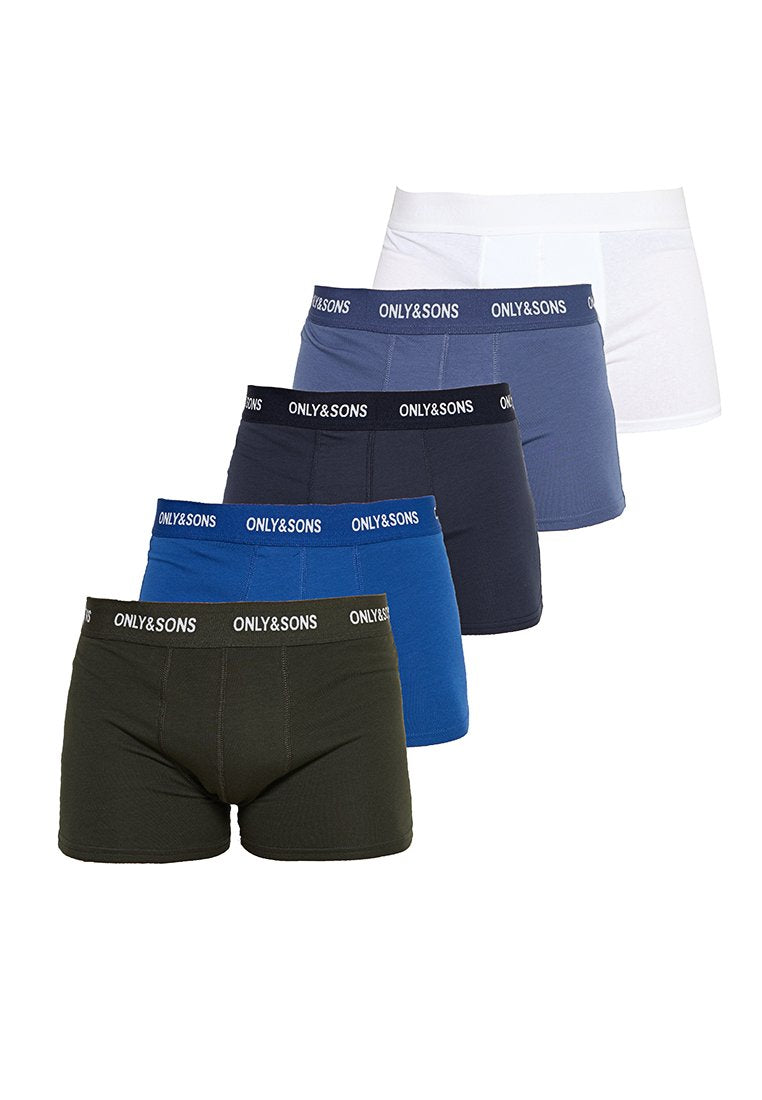 ONSTREY SOLID BOXER 5 PACK  Media 1