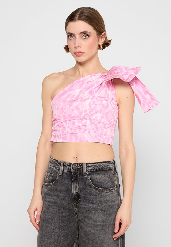 Pinko NOSIOLA TOP TAFFETA ST. MACCHIA ACQUERELLATA