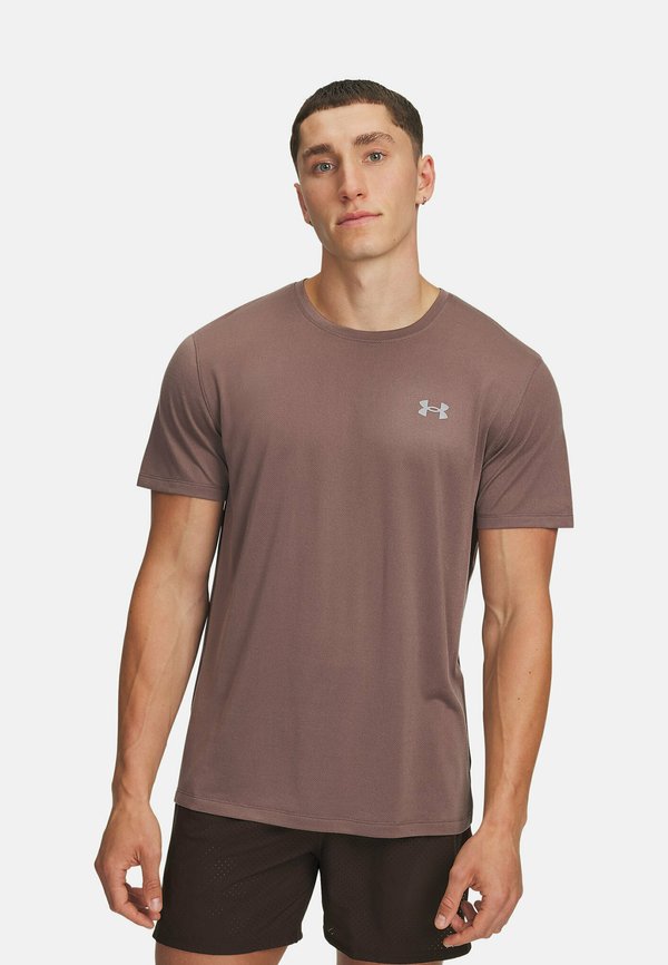 Under Armour TRAIL RUN - Sports T-shirt - sierra taupe