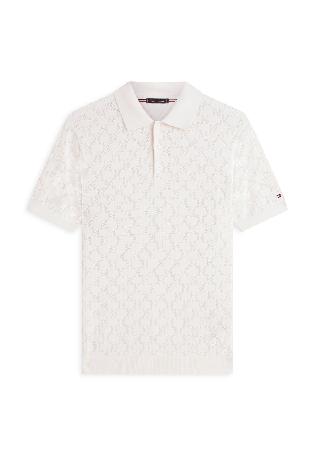REGULAR FIT POINTELLE POLO SHIRT Media 1