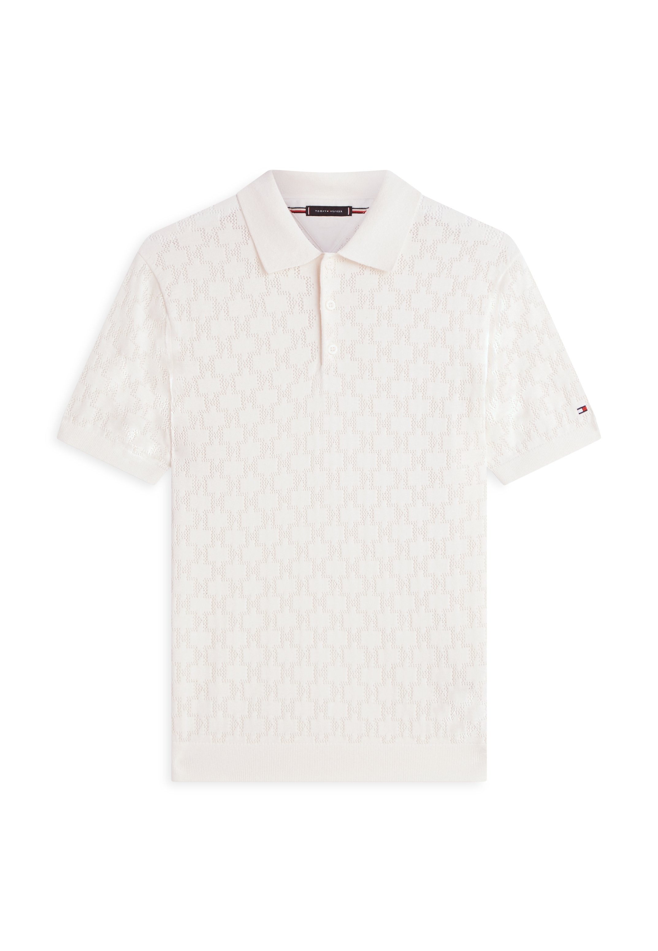 REGULAR FIT POINTELLE POLO SHIRT Media 1