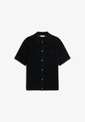Tommy Hilfiger POINTELLE STRUCTURE SS SHIRT - SUMMER RESORT - Shirt - black heather