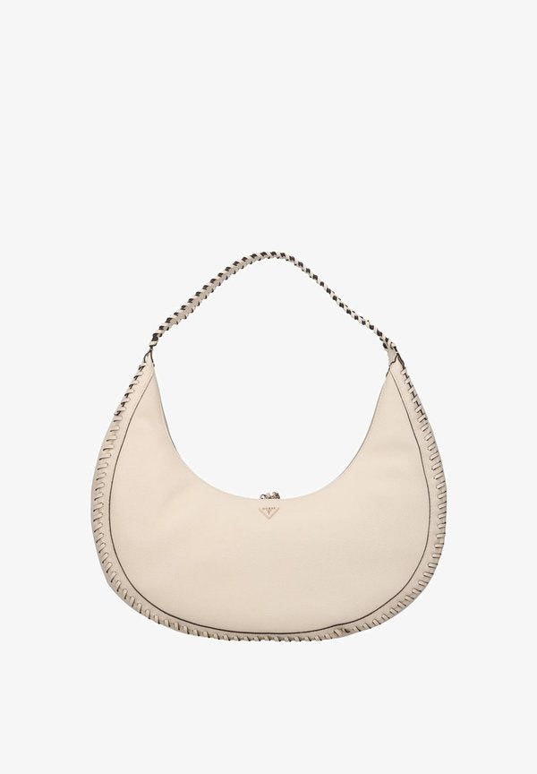 Guess PETRA BON - Handbag - mottled beige