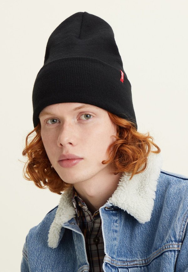 Levi's® SLOUCHY TAB BEANIE UNISEX - Beanie - regular black