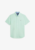 Tommy Hilfiger REGULAR FIT LINEN BLEND SHORT SLEEVE SHIRT - Shirt - crushed mint