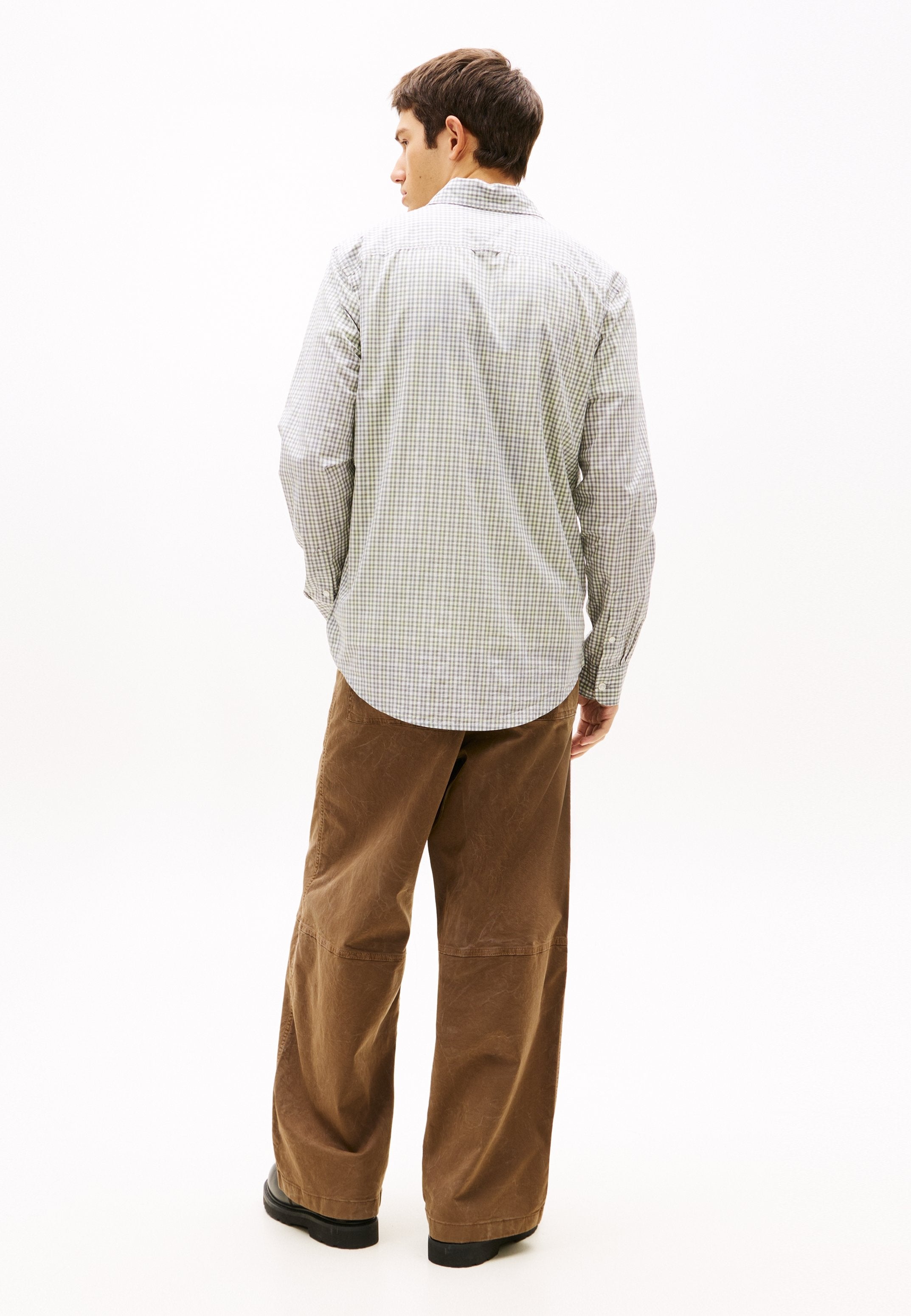 Tommy Jeans REGULAR FIT CHECK POPLIN SHIRT