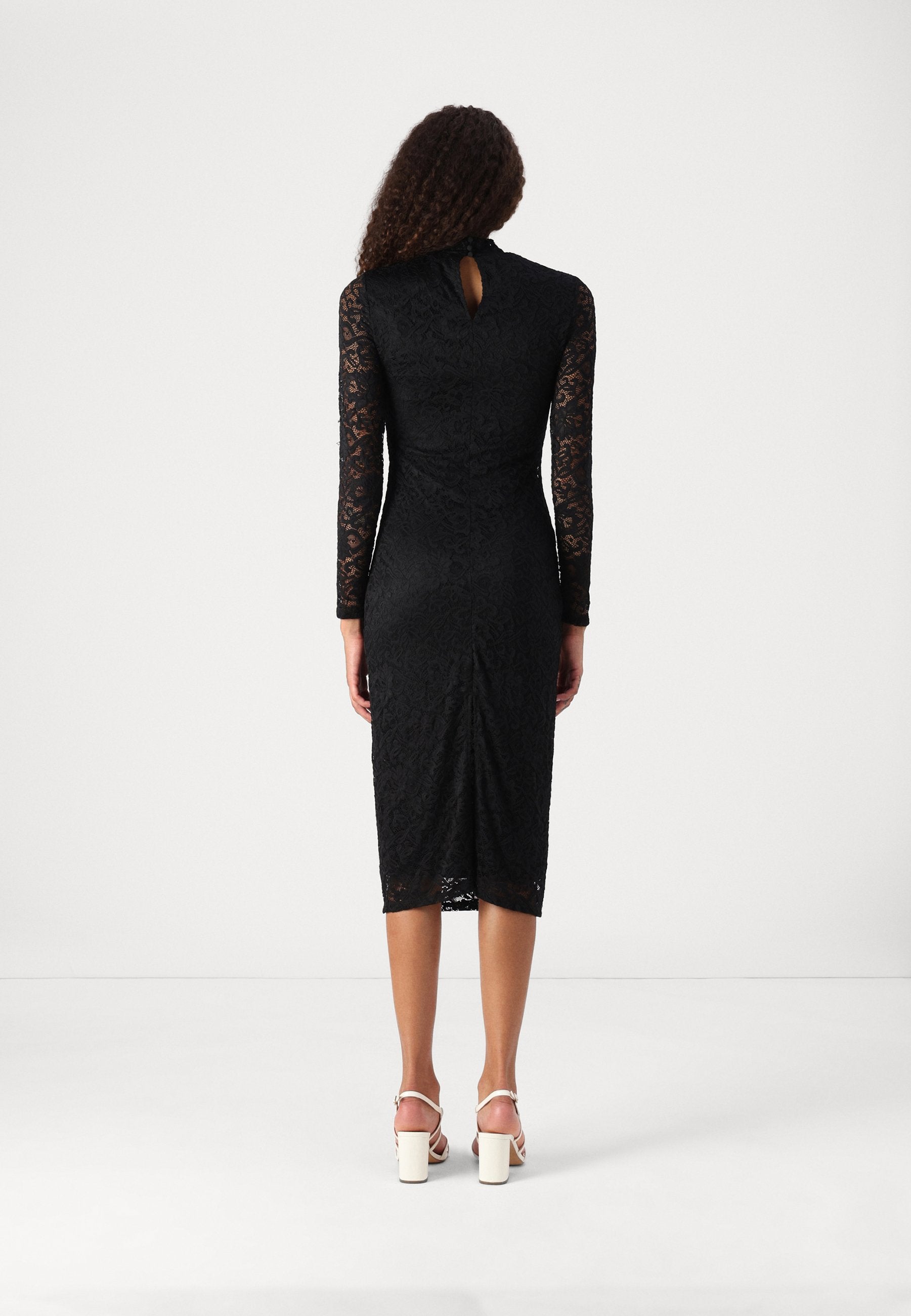 VILA VIDIDA HIGH NECK MIDI DRESS