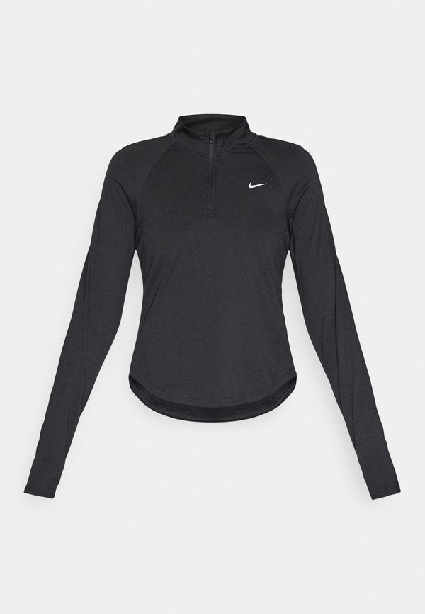 Nike Performance TEMPO  - Long sleeved top - black/white