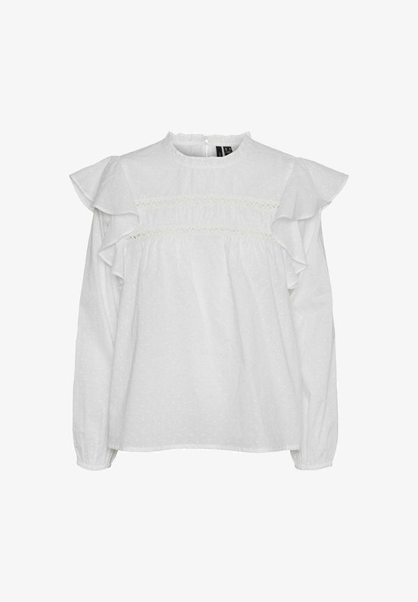 Vero Moda Curve VMCTRINE - Blouse - snow white