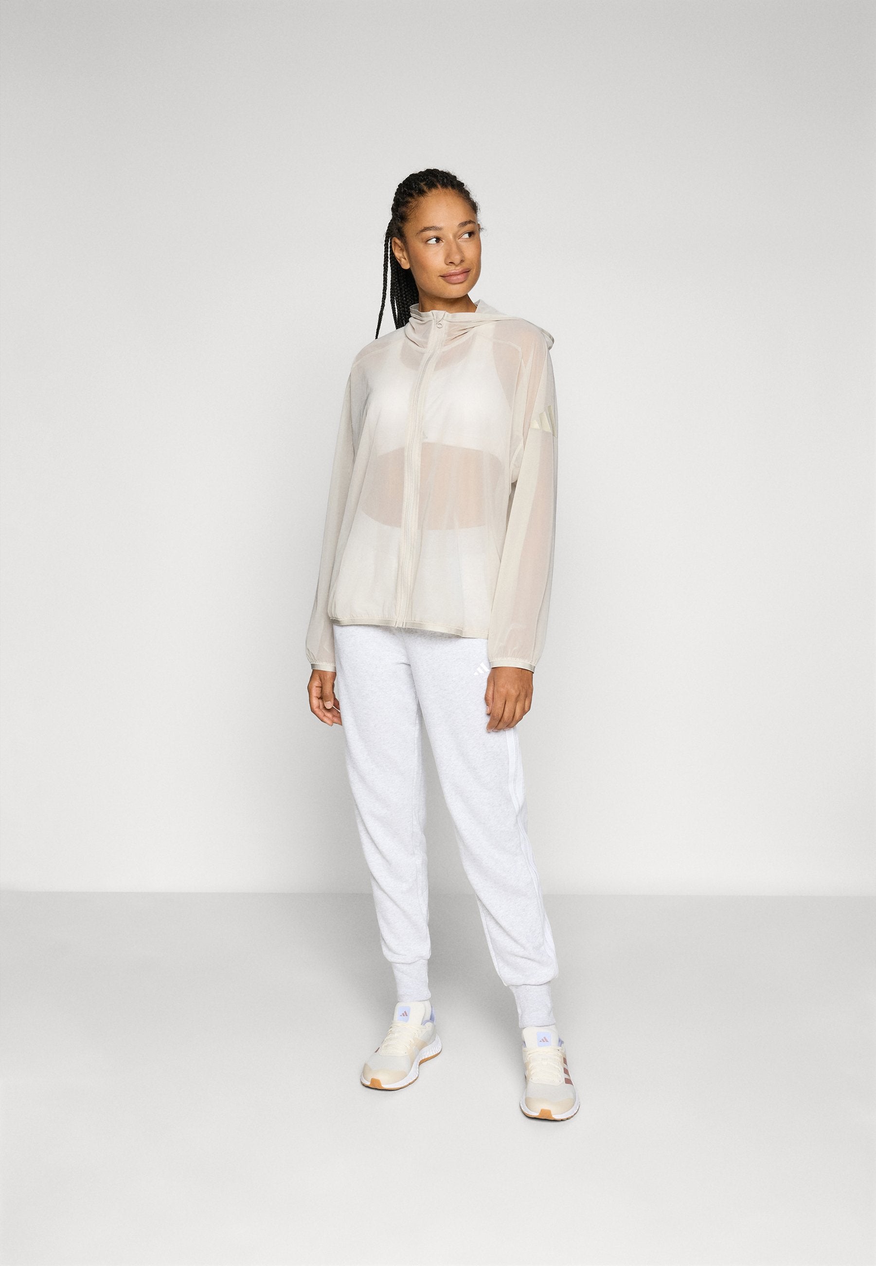 adidas Sportswear SOFT LUX MESH FULL ZIP HOODIE
