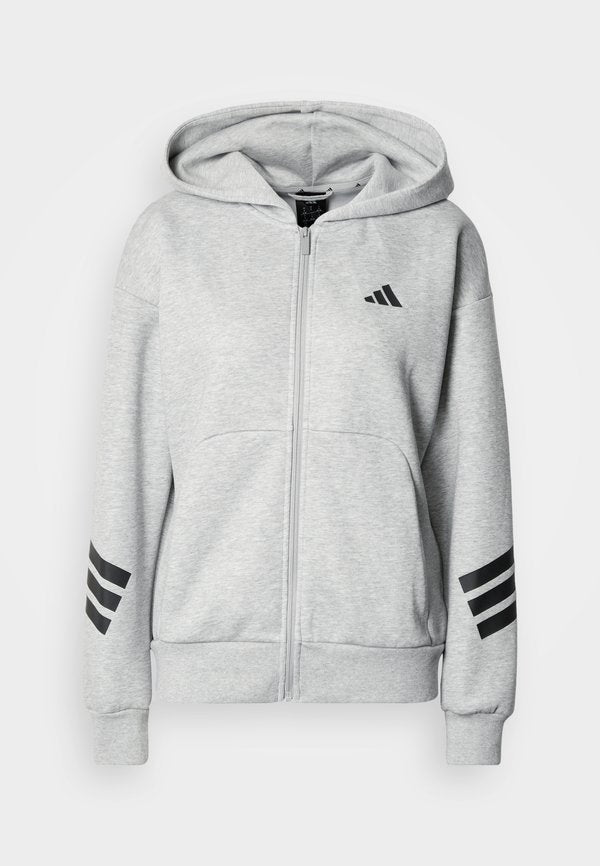 adidas Sportswear FUTURE ICONS THREE STRIPES FULL ZIP - Zip-up sweatshirt - medium grey heather
