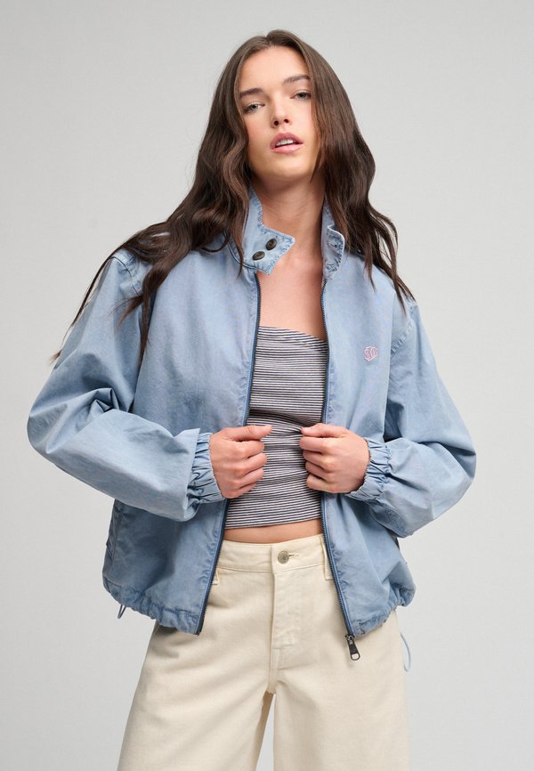 Superdry & Co Summer jacket - washed denim blue