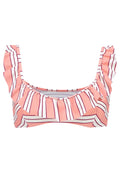 Topshop STRIPE FRILL CROP