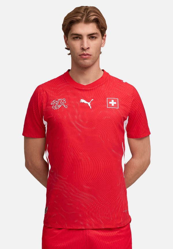 Puma SFV SCHWEIZ AUTHENTIC HOME WM 2026 REPLICAS - NATIONALTEAMS - Football jersey - rot