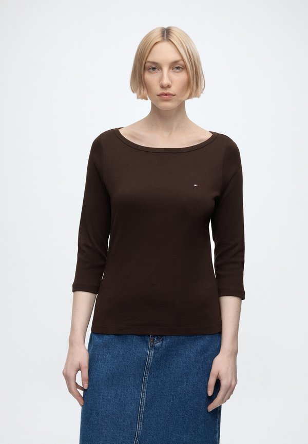 Tommy Hilfiger CODY - Long sleeved top - chocolate