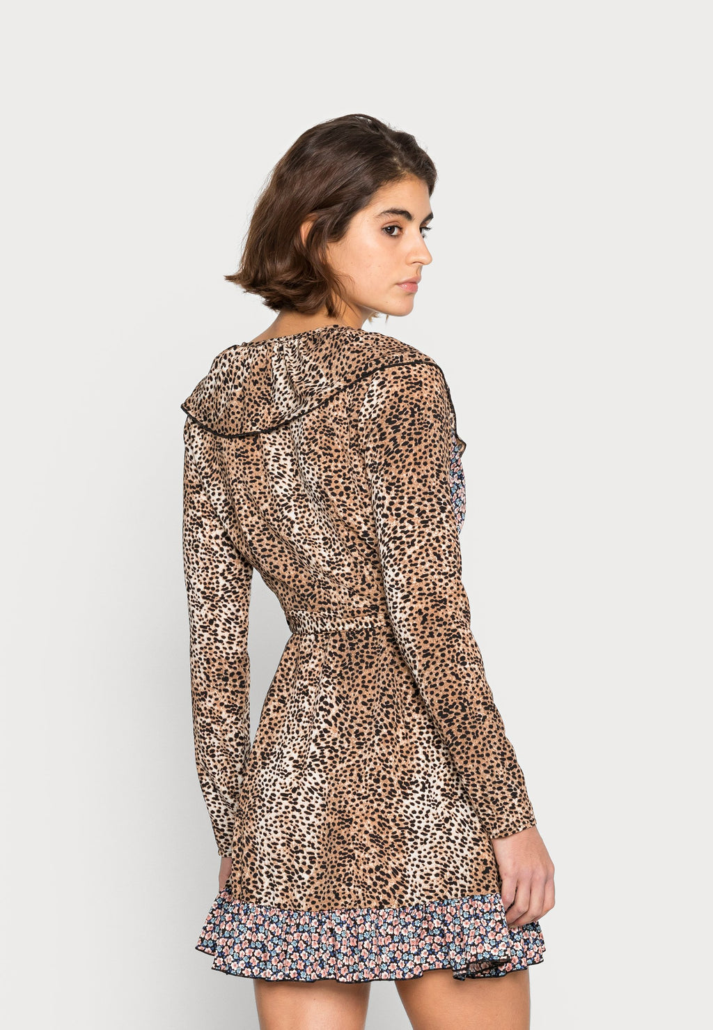Missguided MIX WRAP MINI DRESS