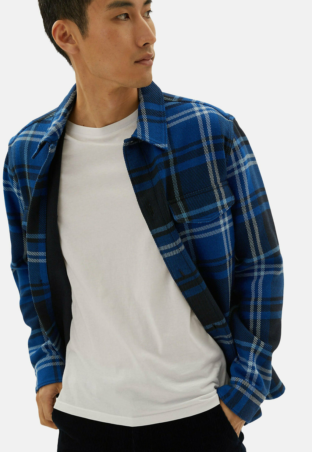 Marks & Spencer DOUBLE FACE CHECK OVERSHIRT