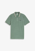 TOM TAILOR PIQUÉ POLOSHIRT MIT LOGO-PRINT - Polo shirt - garden green