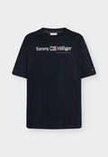 Tommy Hilfiger GRAPHIC TEE - Print T-shirt - navy blue