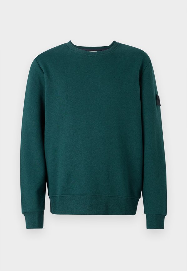TOM TAILOR STRUCTURED CREW NECK - Sweatshirt - jasper green