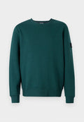 TOM TAILOR STRUCTURED CREW NECK - Sweatshirt - jasper green
