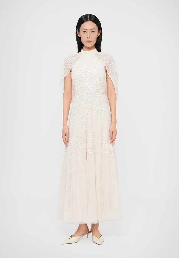 Needle & Thread SCALLOP SEQUIN CAPE ANKLE GOWN