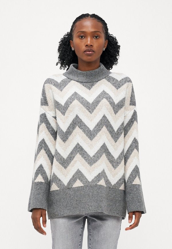 ONLY Petite ONLTRINE ZIGZAG PULLOVER