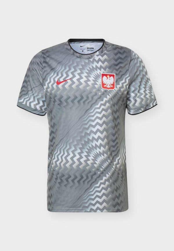 Nike Performance POLAND MENS PREMATCH - National team wear - pure platinum/cool grey/red