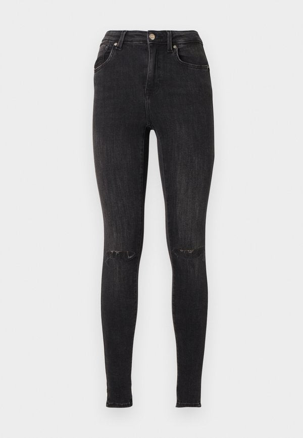 ONLY Skinny fit ONLPOWER Mid waist Ankle length - Jeans Skinny Fit - washed black