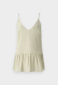 BITE Studios PARCHMENT TEXTURED STRAP FLOUNCE TOP